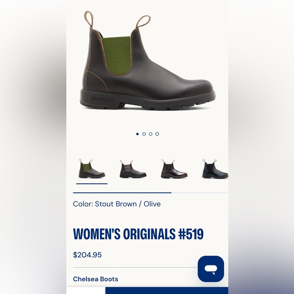 Women’s Blundstone #519 Stout Brown / Olive